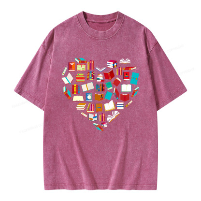Pagewings Book Lover Unisex Washed T-shirt