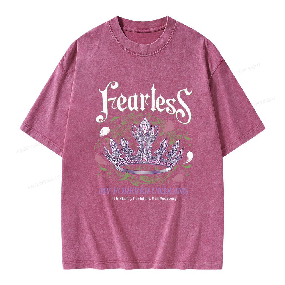Pagewings Fearless Bookish Unisex Washed T-shirt
