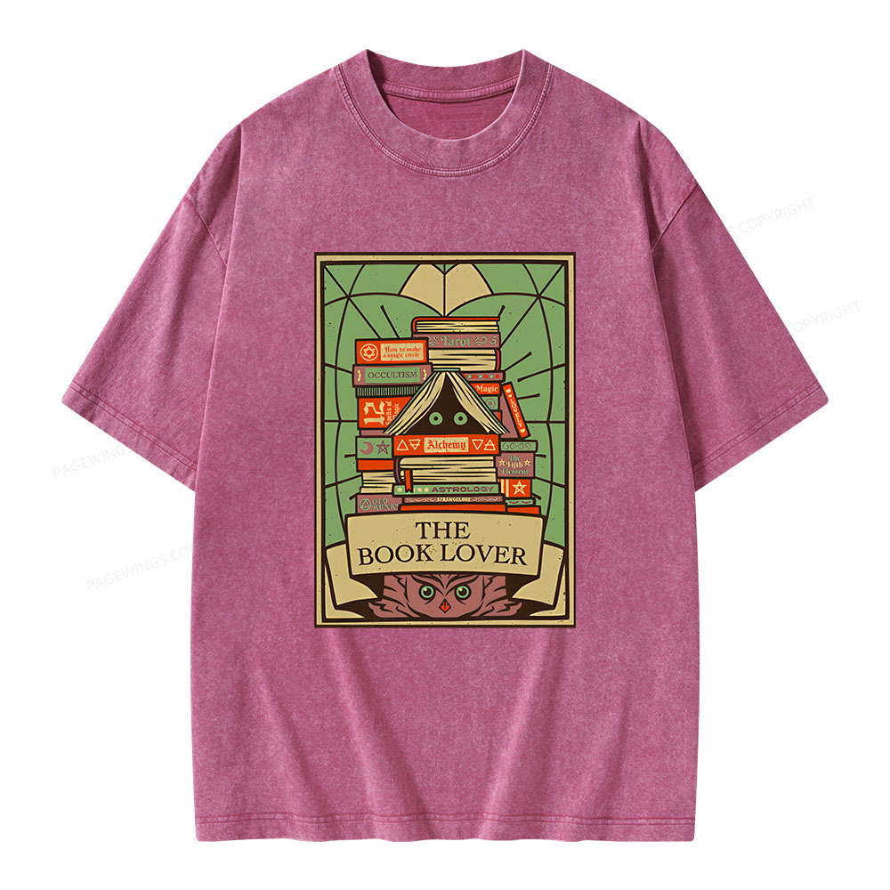 Pagewings The Book Lover Unisex Washed T-shirt