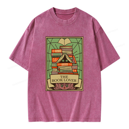 Pagewings The Book Lover Unisex Washed T-shirt