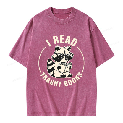 Pagewings I Read Trashy Books Unisex Washed T-shirt