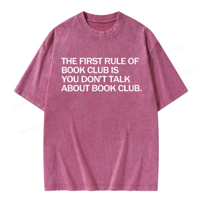 Pagewings Don't Talk About The Book Club Unisex Washed T-shirt