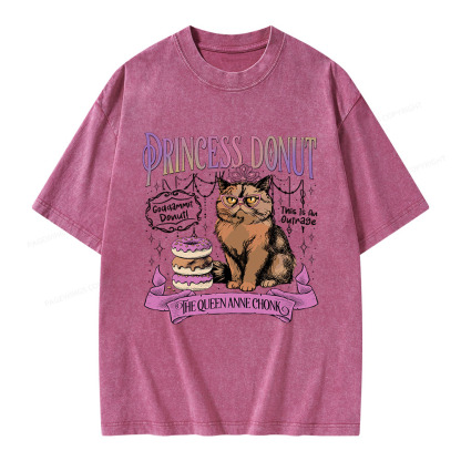 Pagewings Princess Donut Unisex Washed T-shirt