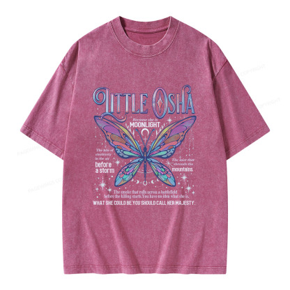 Pagewings Little Osha Butterfly Unisex Washed T-shirt