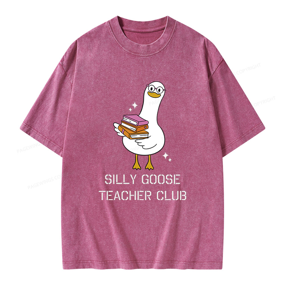 Pagewings Silly Goose Unisex Washed T-shirt
