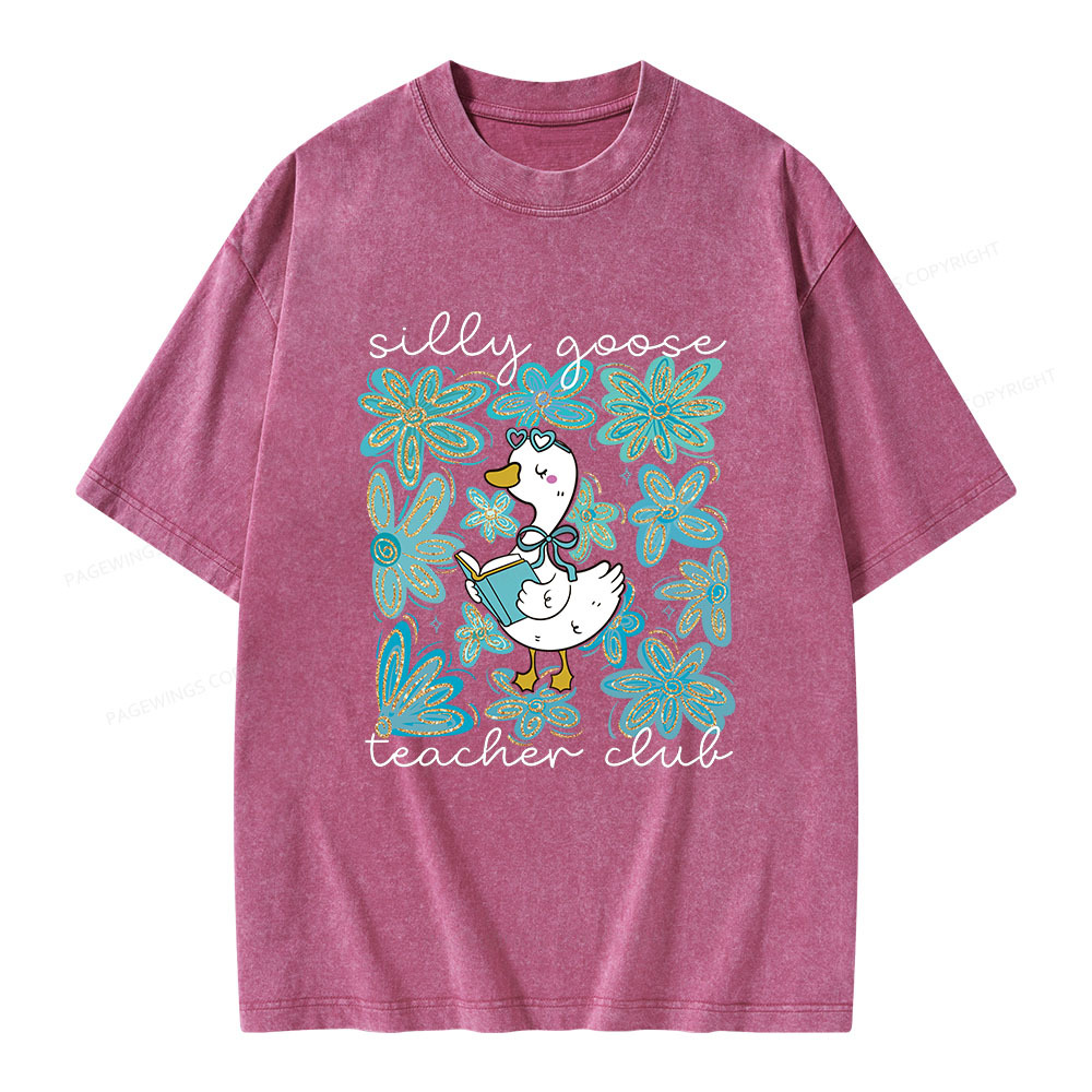 Pagewings Silly Goose Unisex Washed T-shirt