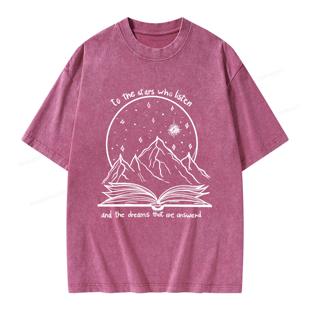 Pagewings The Dreams That Are Answered Unisex Washed T-shirt