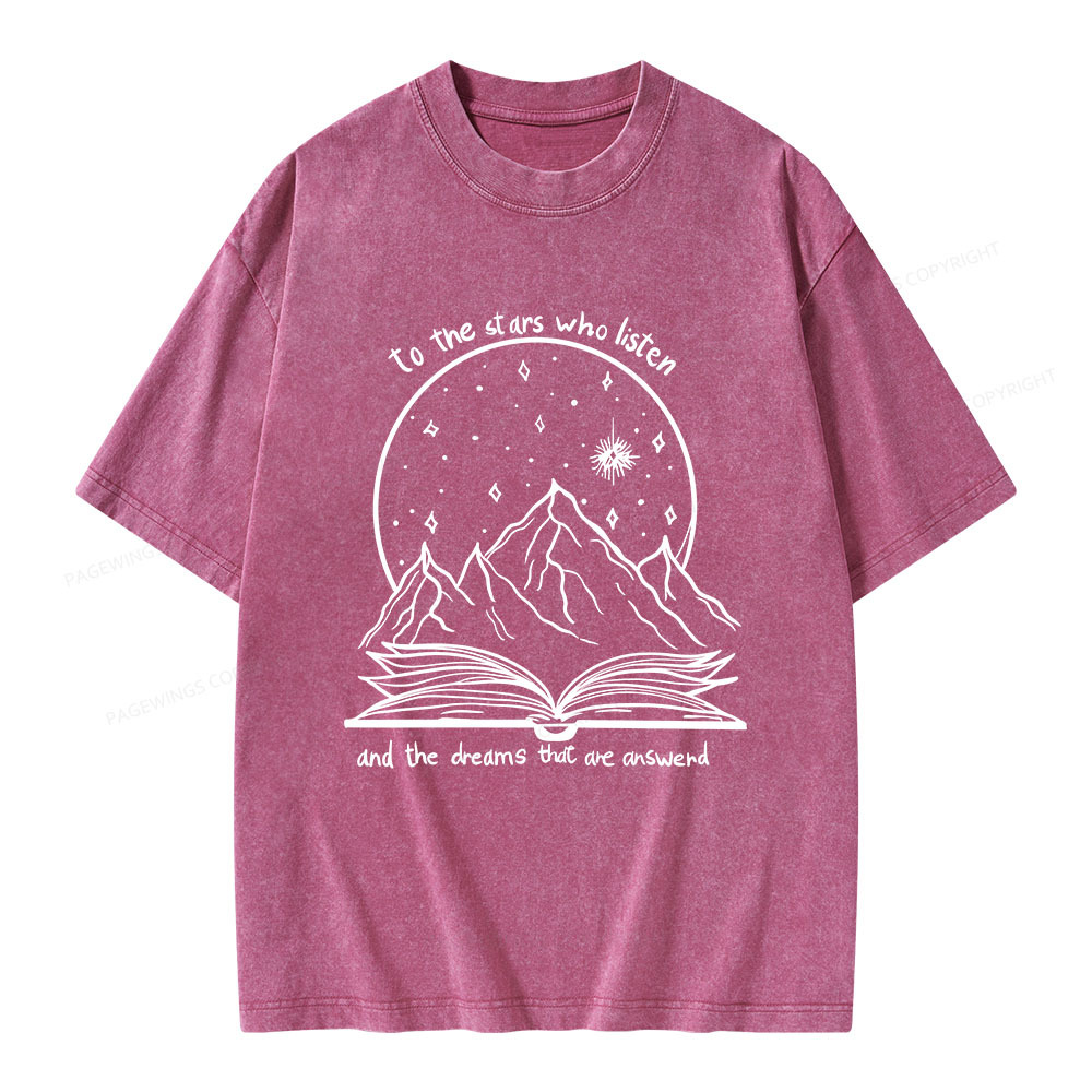 Pagewings The Dreams That Are Answered Unisex Washed T-shirt