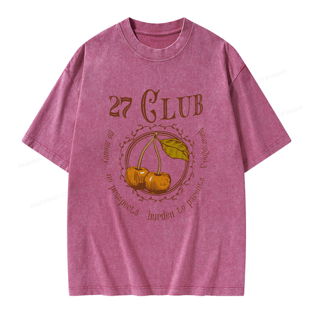 Pagewings 27 Club Unisex Washed T-shirt