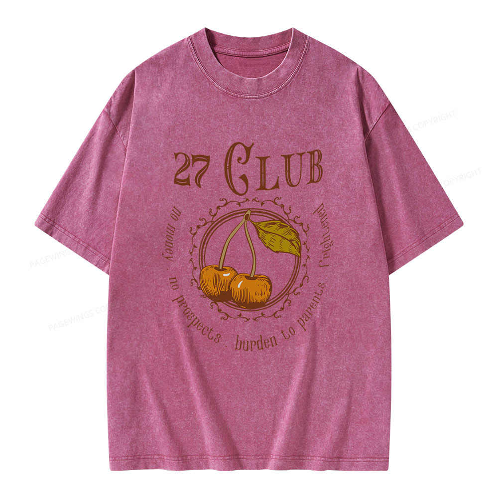 Pagewings 27 Club Unisex Washed T-shirt