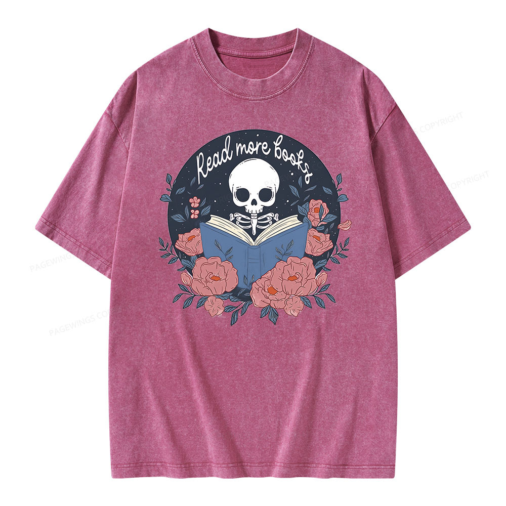 Pagewingsread  more  books Unisex Washed T-shirt