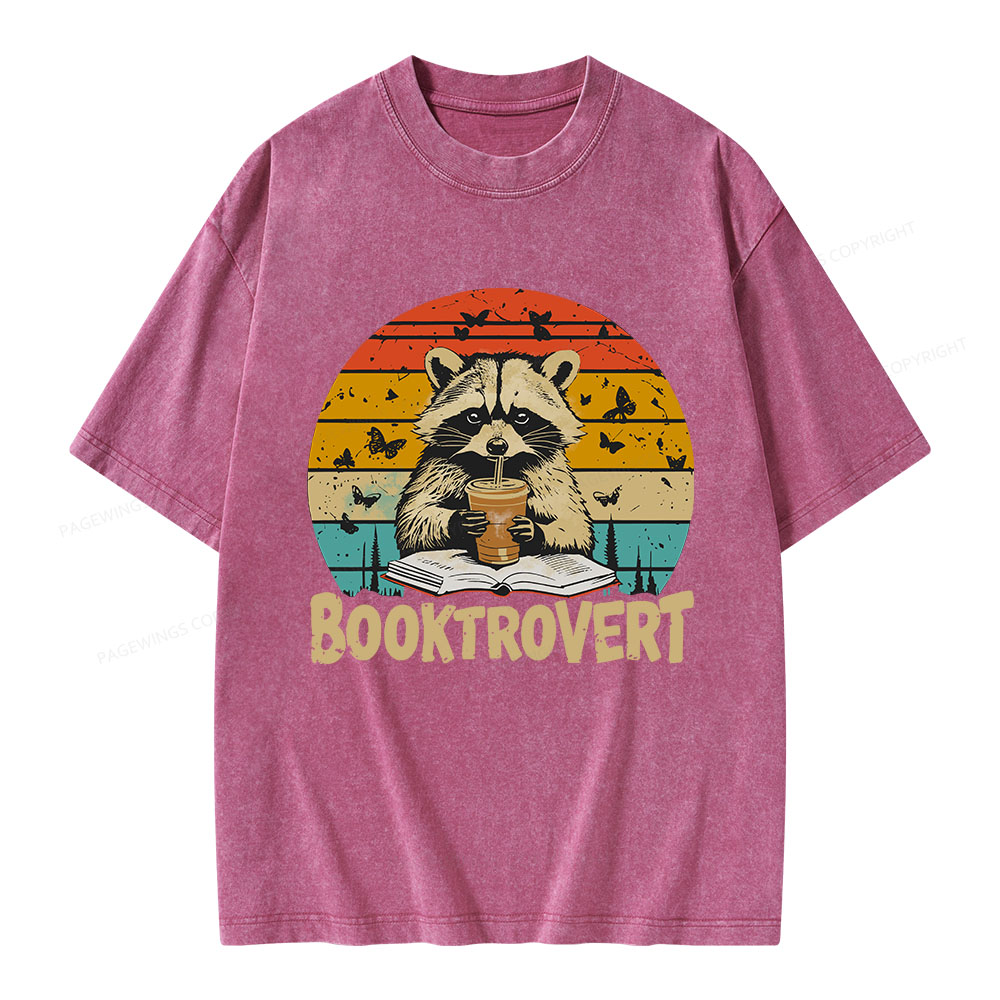 Pagewings Booktrovert Unisex Washed T-shirt