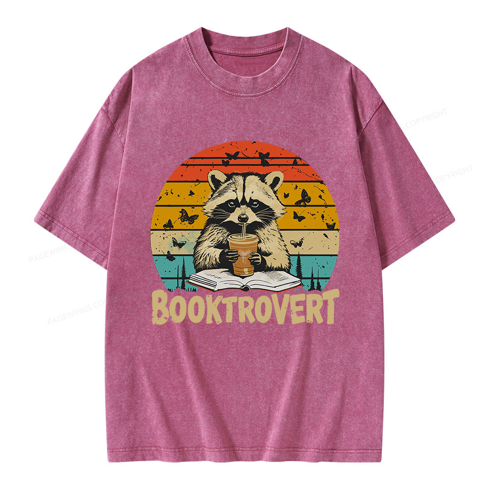 Pagewings Booktrovert Unisex Washed T-shirt