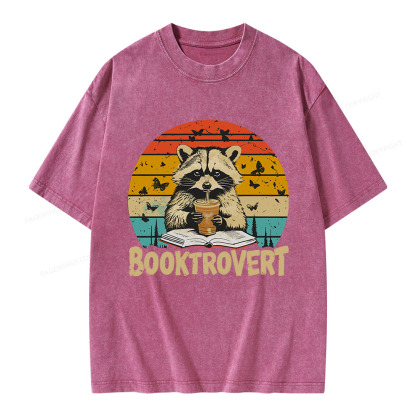 Pagewings Booktrovert Unisex Washed T-shirt