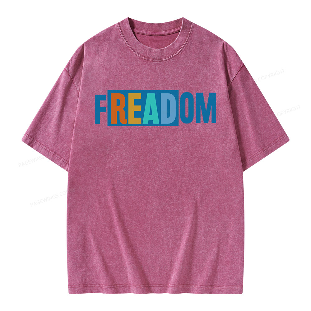 Pagewings Freadom Unisex Washed T-shirt