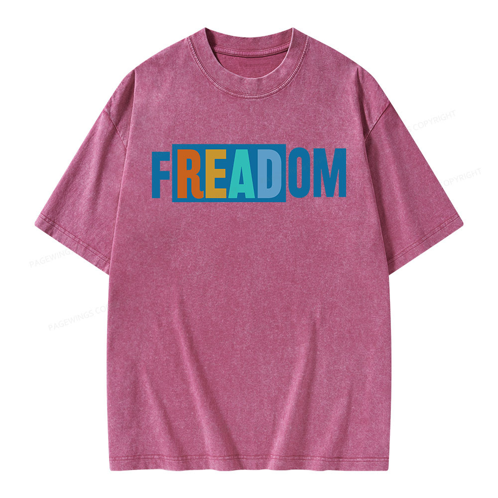 Pagewings Freadom Unisex Washed T-shirt