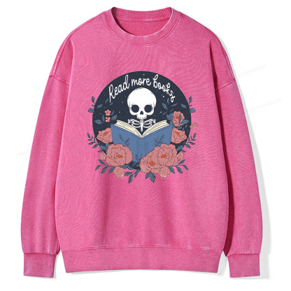 Pagewings read  more  books Unisex Washed Sweatshirt