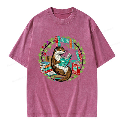 Pagewings Book Lover Unisex Washed T-shirt