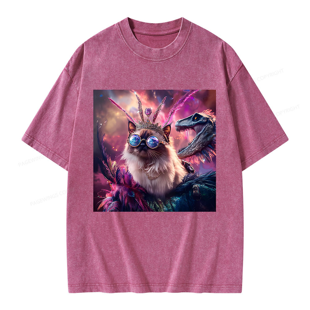 Pagewings Princess Donut & Mongo Unisex Washed T-shirt