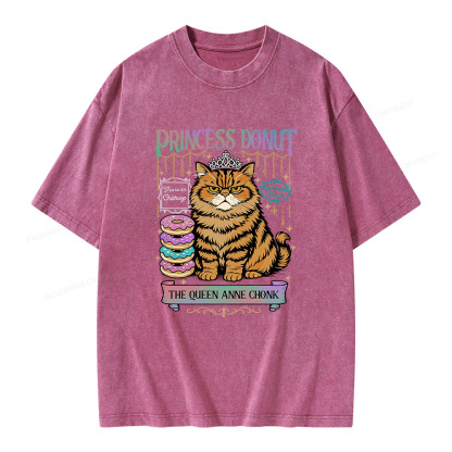 Pagewings Princess Donut Unisex Washed T-shirt