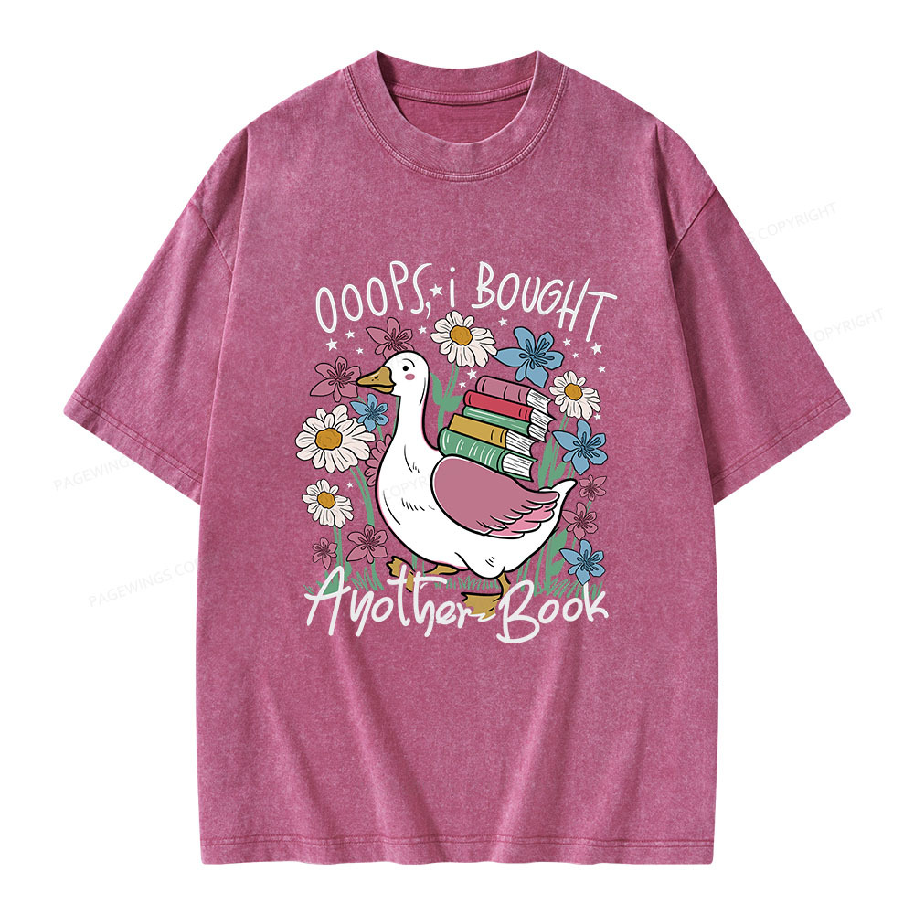 Pagewings Oops I Bought Another Book Unisex Washed T-shirt
