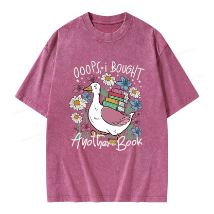 Pagewings Oops I Bought Another Book Unisex Washed T-shirt
