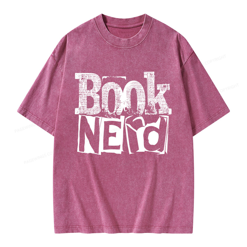 Pagewings Booknerd Unisex Washed T-shirt