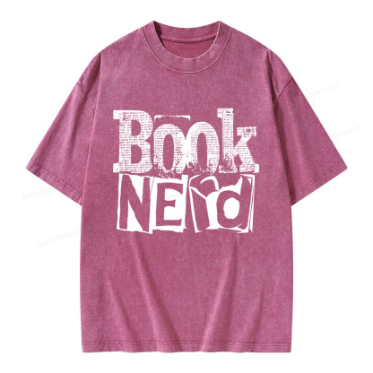 Pagewings Booknerd Unisex Washed T-shirt