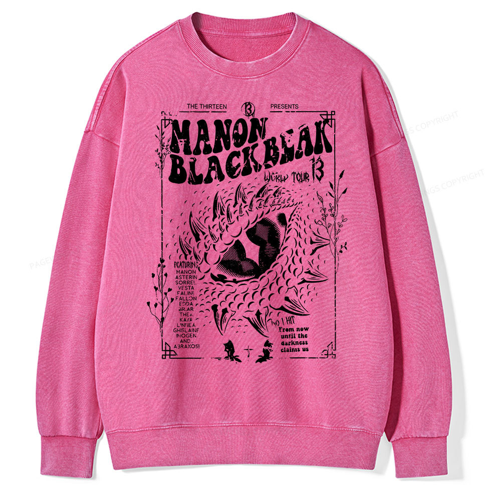 Pagewing ACOTAR Crescent City Rhysand Unisex Washed Sweatshirt