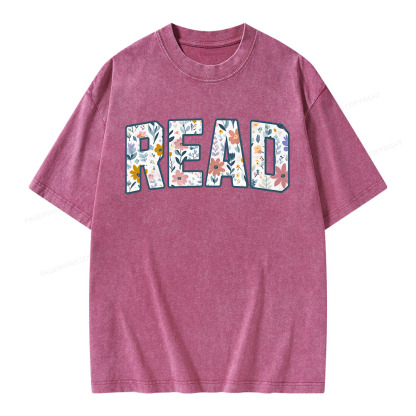 Pagewings Read Unisex Washed T-shirt