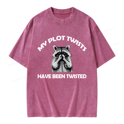Pagewings My Plot Twists Have Been Twisted Unisex Washed T-shirt