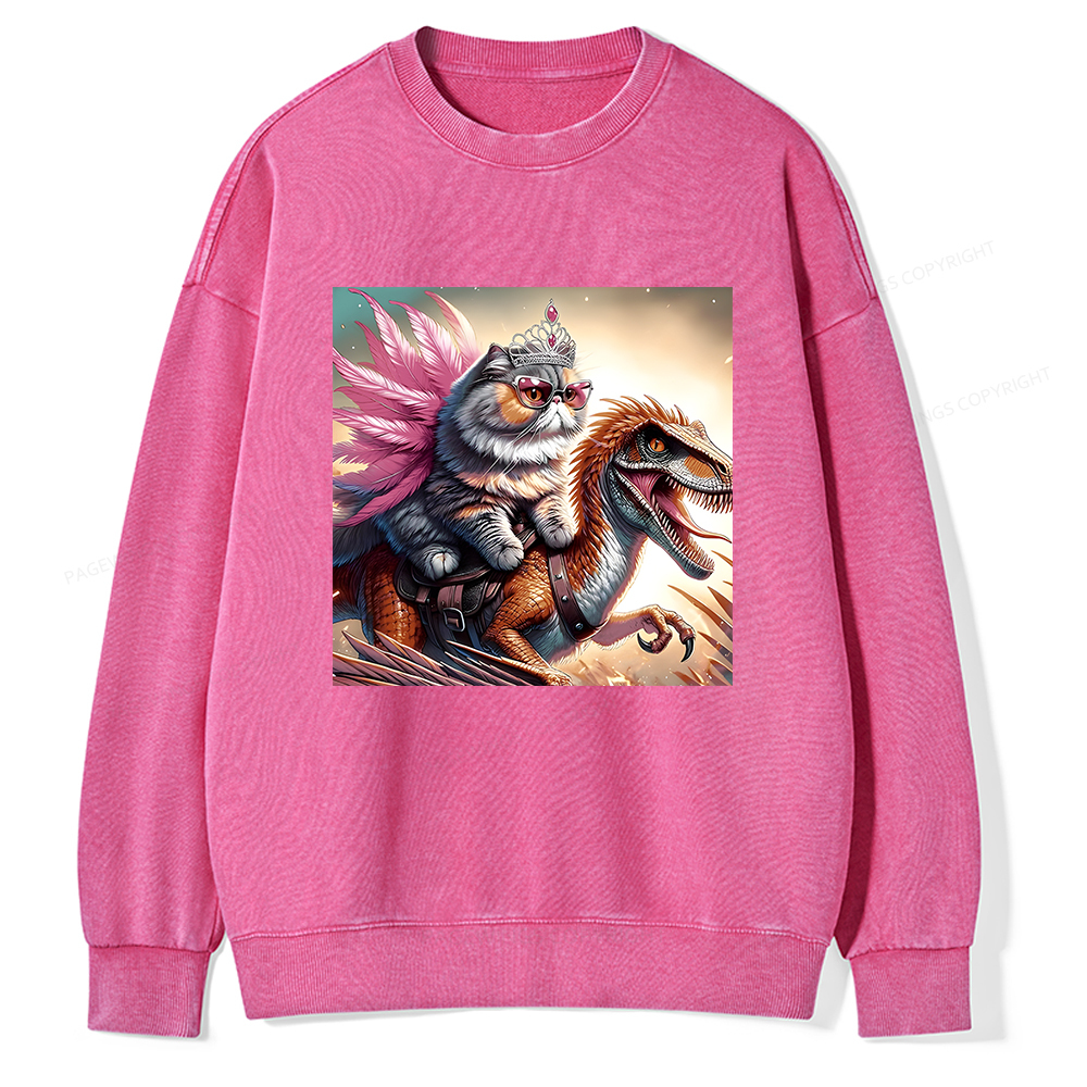 Pagewings Dungeon Crawler Unisex Washed Sweatshirt