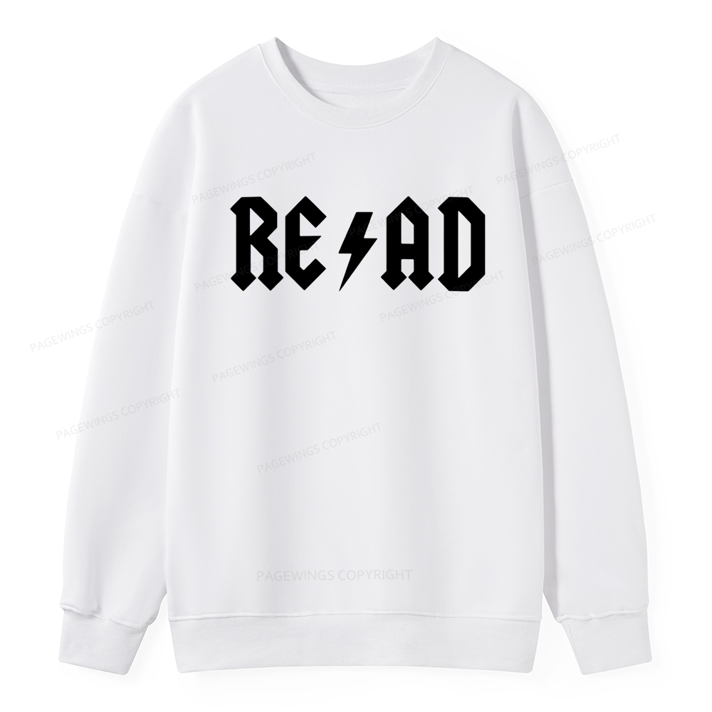 Pagewings Read Back In The Library "rock And Roll Unisex Classic Sweatshirt