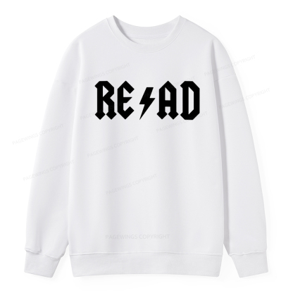 Pagewings Read Back In The Library "rock And Roll Unisex Classic Sweatshirt