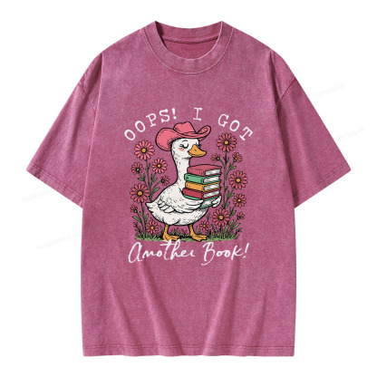 Pagewings Oops I Got Another Book Unisex Washed T-shirt