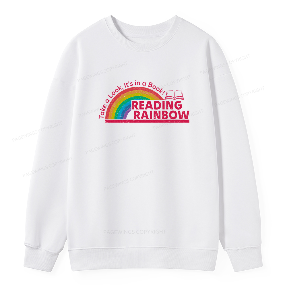 Pagewings Reading Rainbow Unisex Classic Sweatshirt