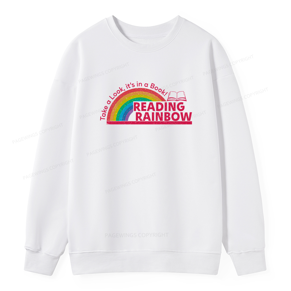 Pagewings Reading Rainbow Unisex Classic Sweatshirt