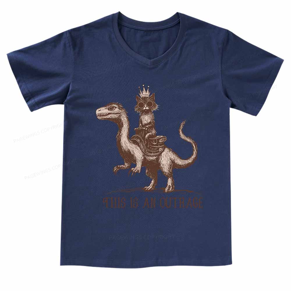 Pagewings Princess Donut  V-neck T-shirt