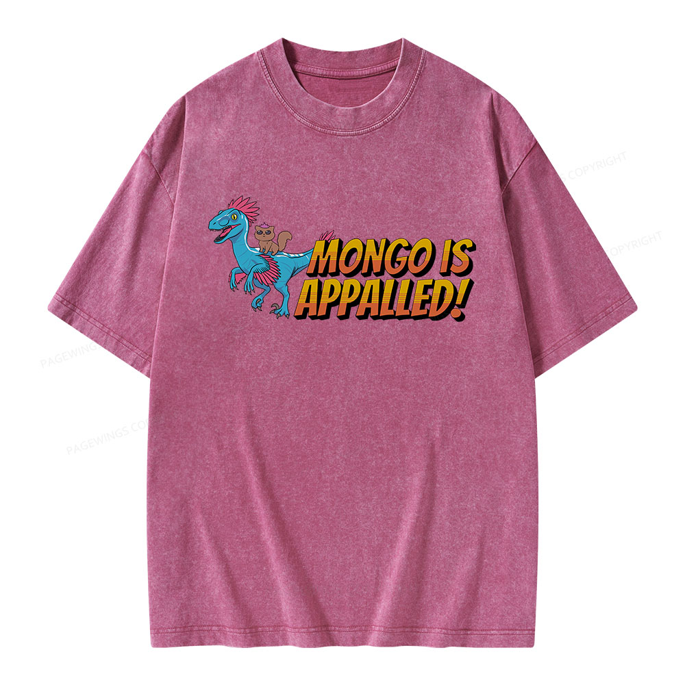 Pagewings Mongo is Appalled Unisex Washed T-shirt