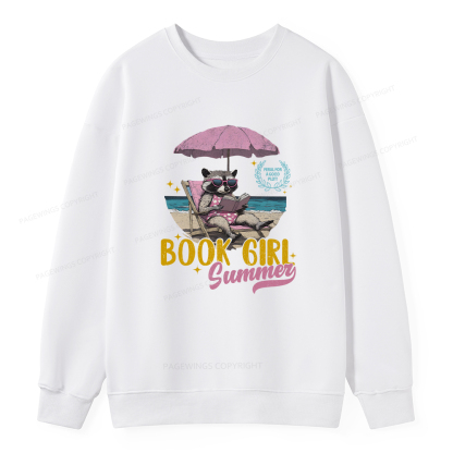 Pagewings Book Girl Summer Unisex Classic Sweatshirt