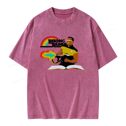 Pagewings Reading Rambo Unisex Washed T-shirt