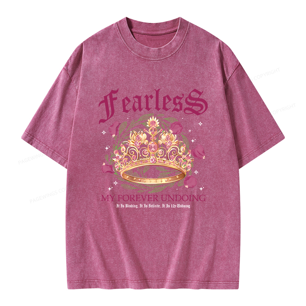 Pagewings Fearless Bookish Comfort Colors Unisex Washed T-shirt