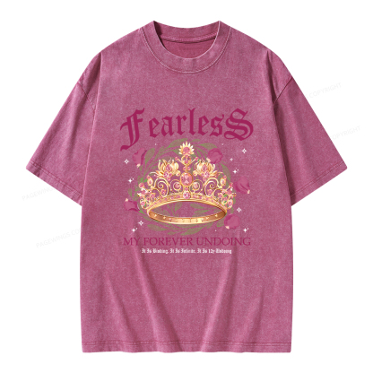 Pagewings Fearless Bookish Comfort Colors Unisex Washed T-shirt