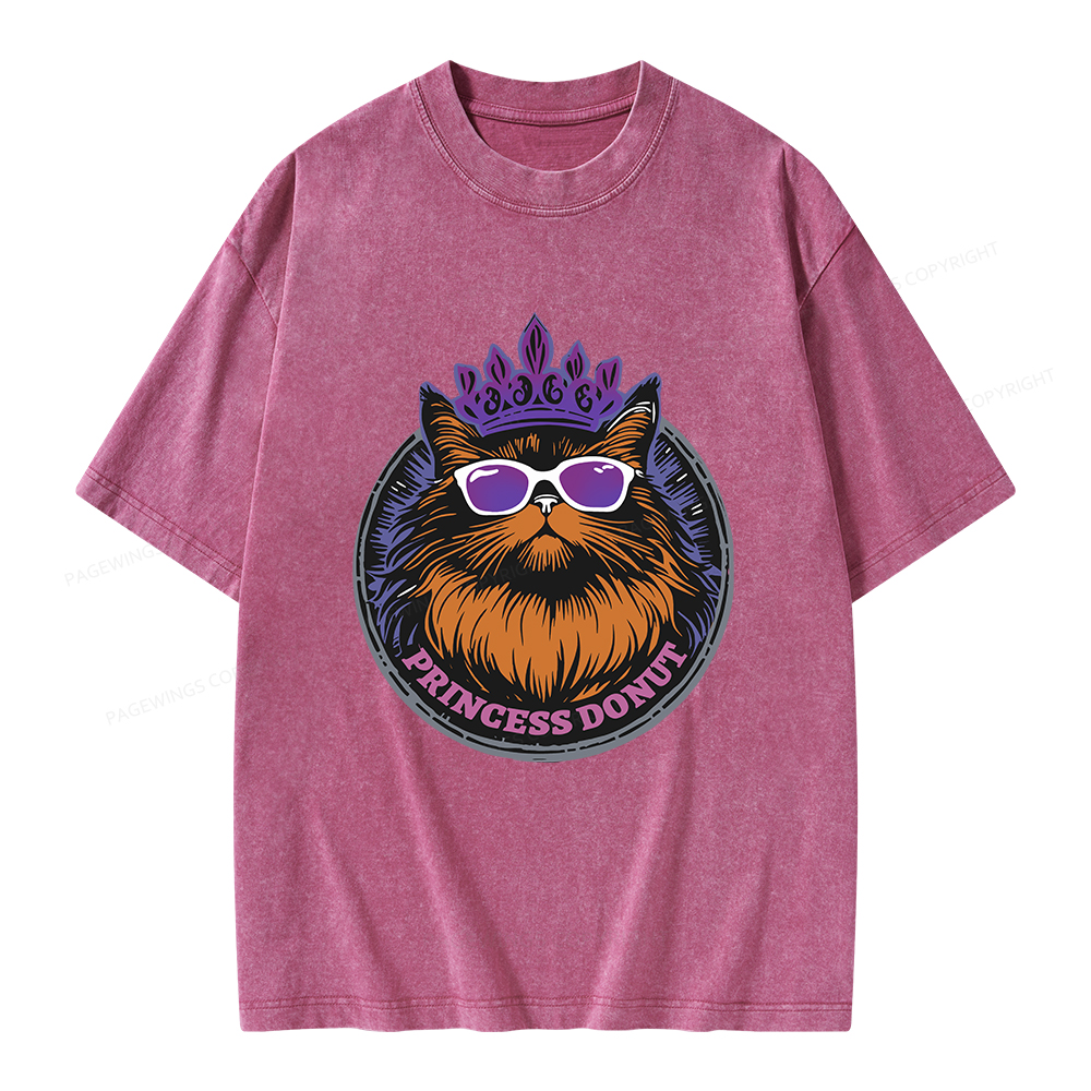 Pagewings Princess Donut Unisex Washed T-shirt