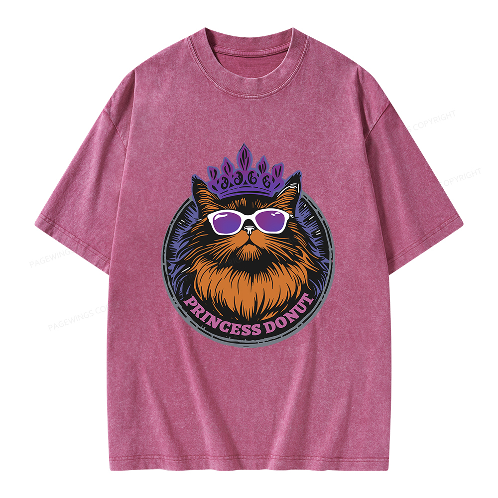 Pagewings Princess Donut Unisex Washed T-shirt