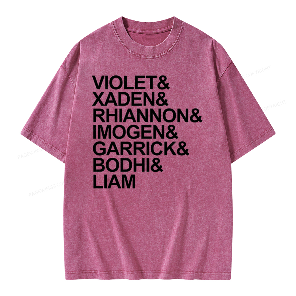 Pagewing Fourth Wing MC Classic T-Shirt Unisex Washed T-shirt