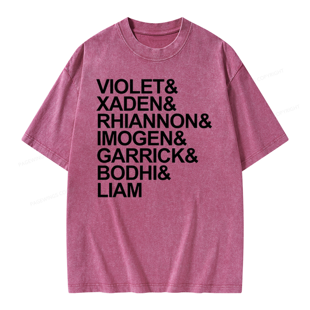 Pagewing Fourth Wing MC Classic T-Shirt Unisex Washed T-shirt