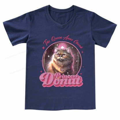 Pagewings Princess Donut V-neck T-shirt