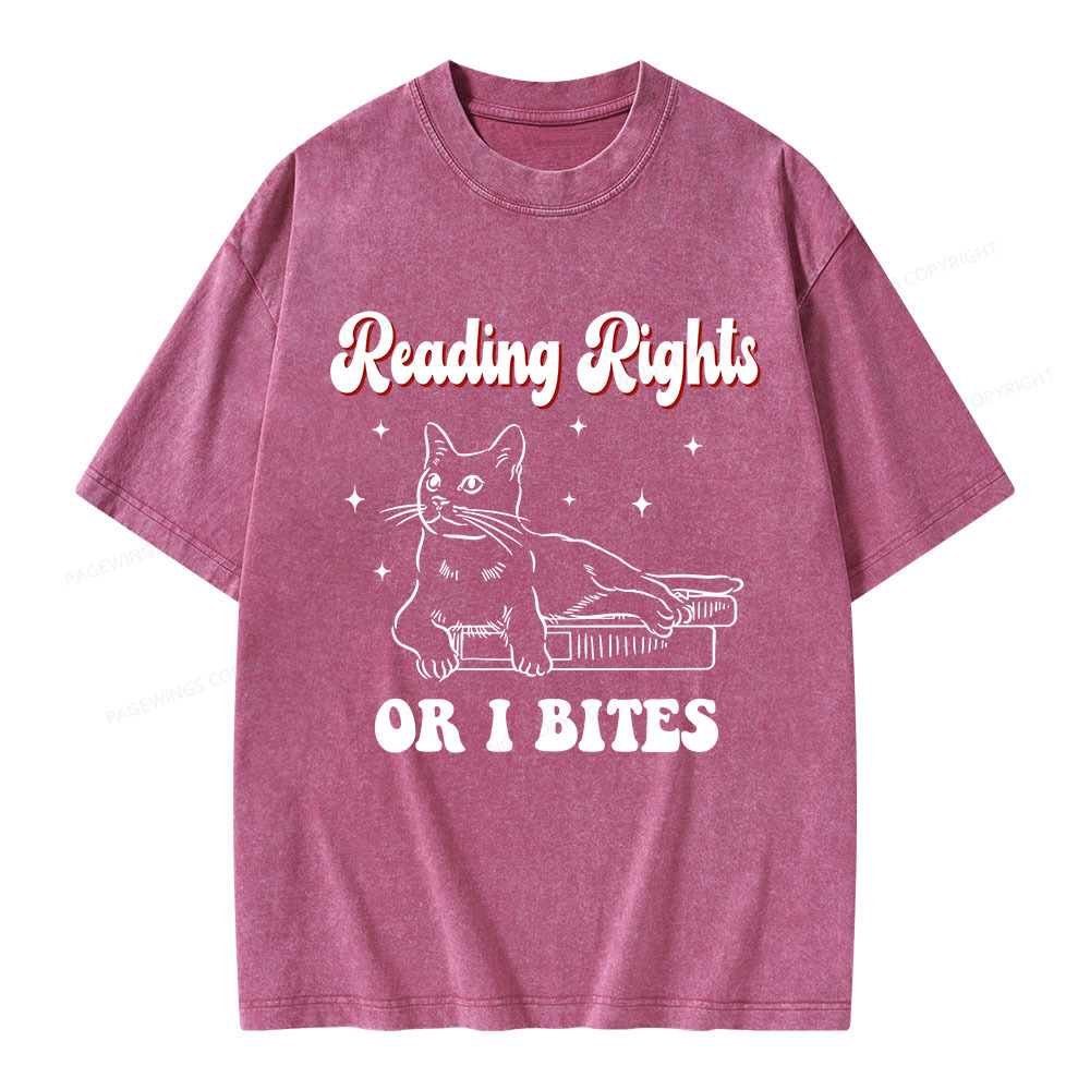 Pagewings Reading Rights Unisex Washed T-shirt