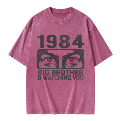 Pagewings Big Brother is Watching You Unisex Washed T-shirt